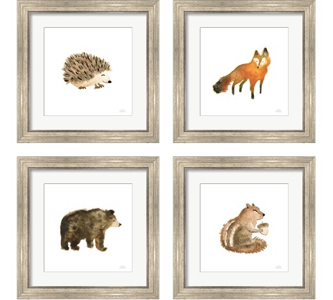 Woodland Whimsy  4 Piece Framed Art Print Set by Laura Marshall