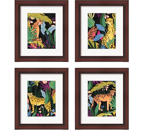 Cheetah Kingdom 4 Piece Framed Art Print Set by June Erica Vess