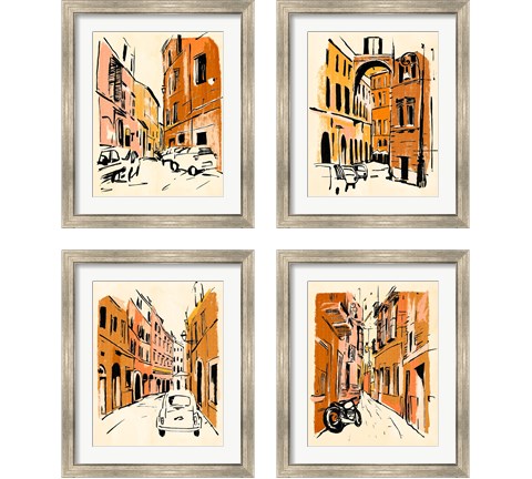 Euro Voyage 4 Piece Framed Art Print Set by Annie Warren