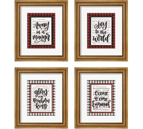 Christmas Carol 4 Piece Framed Art Print Set by Imperfect Dust