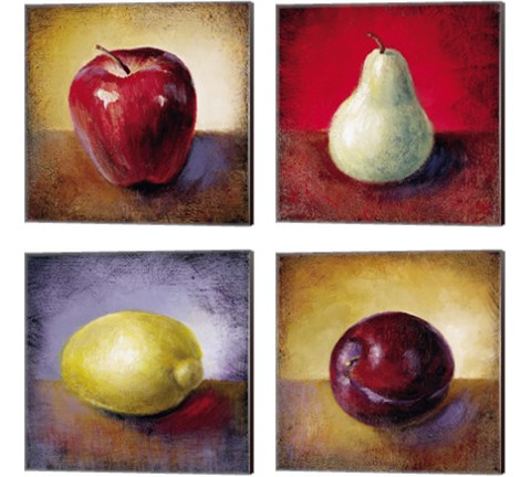 Still Life Fruit 4 Piece Canvas Print Set by Lanie Loreth