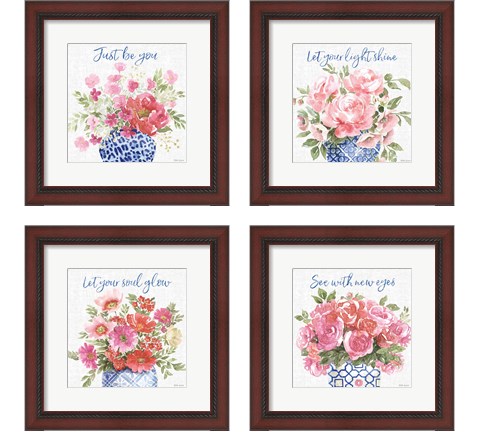 From the East 4 Piece Framed Art Print Set by Beth Grove