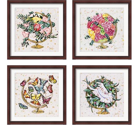 Globe 4 Piece Framed Art Print Set by Jodi Augustine