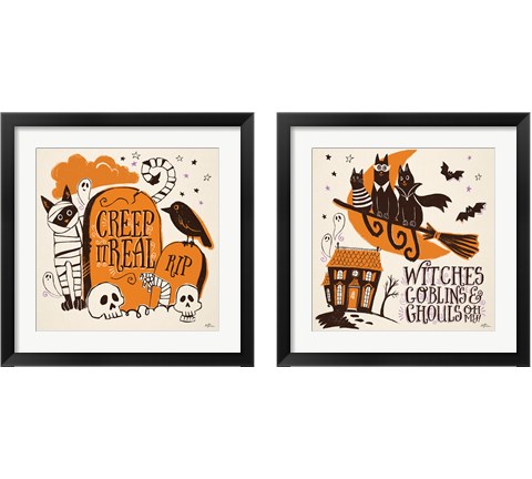 Spooktacular 2 Piece Framed Art Print Set by Janelle Penner