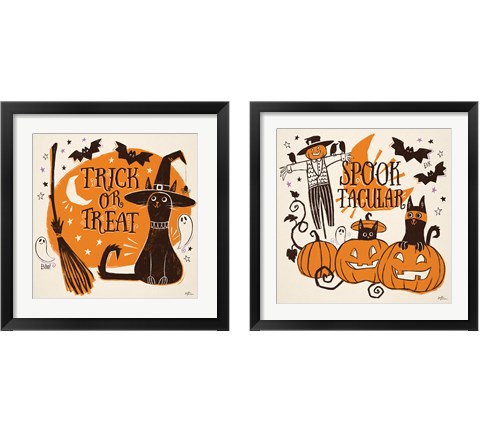 Spooktacular 2 Piece Framed Art Print Set by Janelle Penner