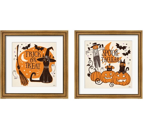 Spooktacular 2 Piece Framed Art Print Set by Janelle Penner