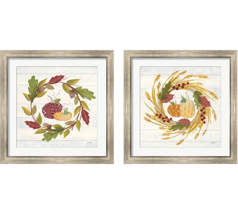 Autumn Bounty 2 Piece Framed Art Print Set by Courtney Prahl