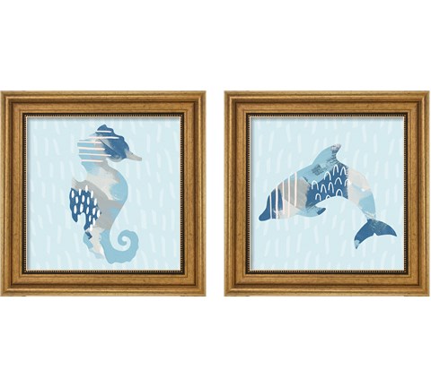 Coastal Cool 2 Piece Framed Art Print Set by Moira Hershey