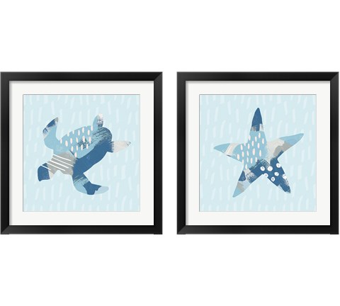 Coastal Cool 2 Piece Framed Art Print Set by Moira Hershey