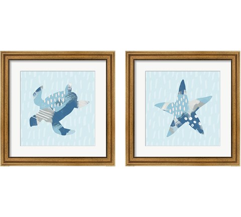 Coastal Cool 2 Piece Framed Art Print Set by Moira Hershey