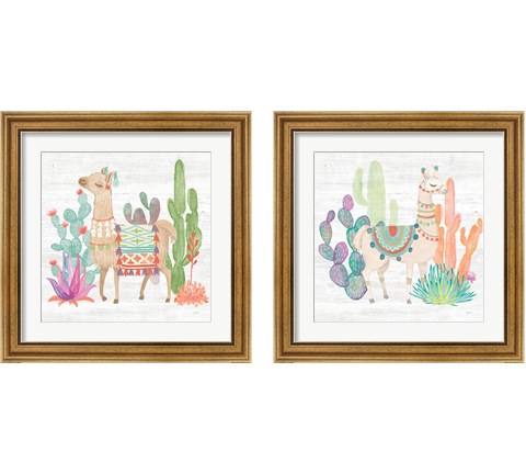 Lovely Llamas 2 Piece Framed Art Print Set by Mary Urban