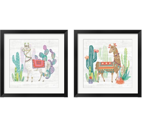 Lovely Llamas 2 Piece Framed Art Print Set by Mary Urban