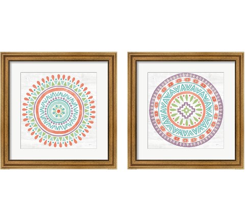 Lovely Llamas Mandala 2 Piece Framed Art Print Set by Mary Urban