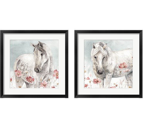 Wild Horses 2 Piece Framed Art Print Set by Lisa Audit