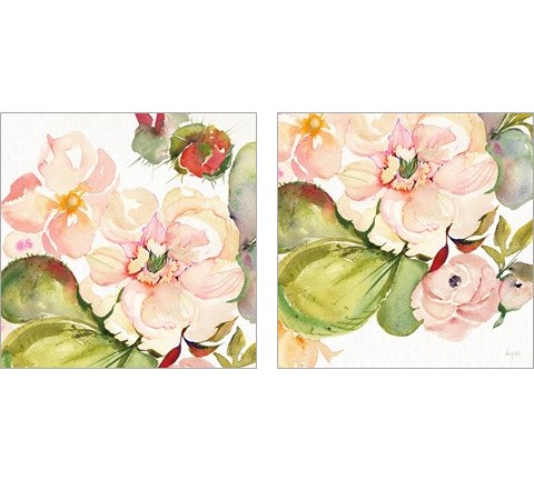 Desert Rose 2 Piece Art Print Set by Kristy Rice