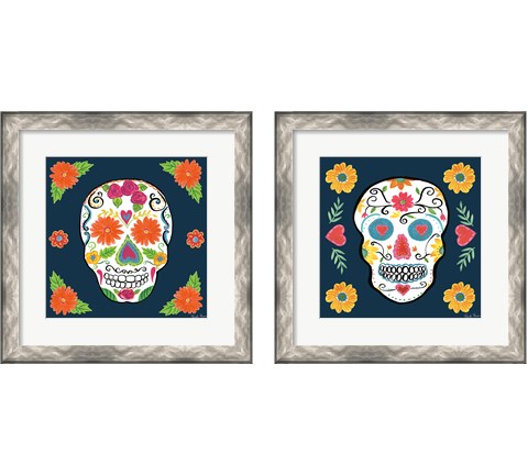 Day of the Dead 2 Piece Framed Art Print Set by Farida Zaman