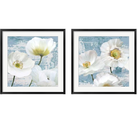 Washed Poppies 2 Piece Framed Art Print Set by Leonardo Sanna