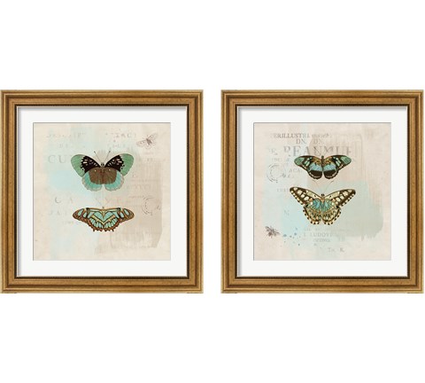 En Bleu 2 Piece Framed Art Print Set by Katie Pertiet