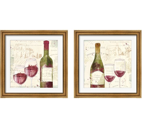 Chateau Winery 2 Piece Framed Art Print Set by Katie Pertiet