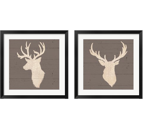 Rustic Eleganceon Gray Wood 2 Piece Framed Art Print Set by James Wiens