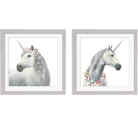 Spirit Unicorn 2 Piece Framed Art Print Set by James Wiens