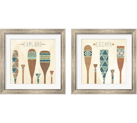 Outdoor Geo 2 Piece Framed Art Print Set by Veronique Charron