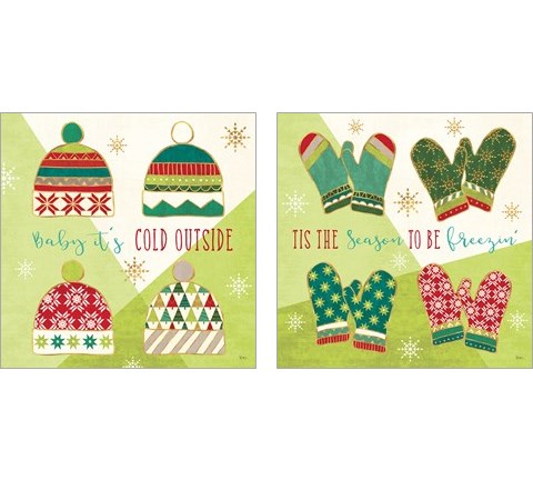 Winter Wishes 2 Piece Art Print Set by Veronique Charron