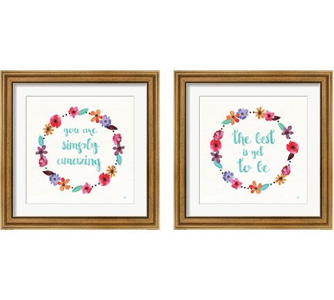 Simply Amazing Blue 2 Piece Framed Art Print Set by Jess Aiken