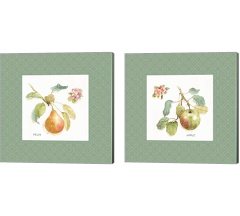 Orchard Bloom Border 2 Piece Canvas Print Set by Lisa Audit