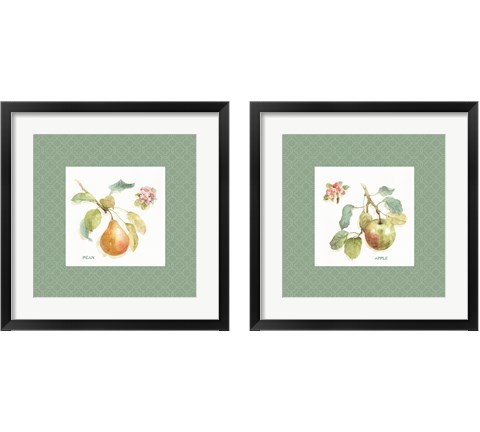 Orchard Bloom Border 2 Piece Framed Art Print Set by Lisa Audit