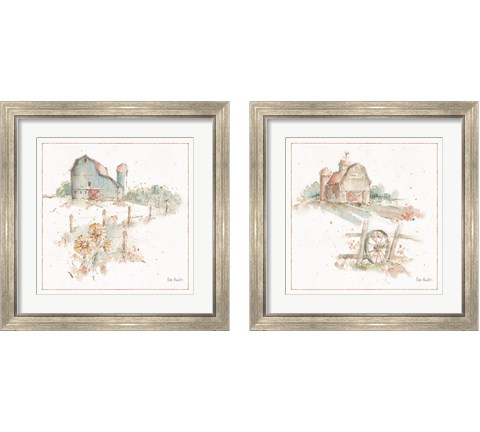 Farm Friends 2 Piece Framed Art Print Set by Lisa Audit