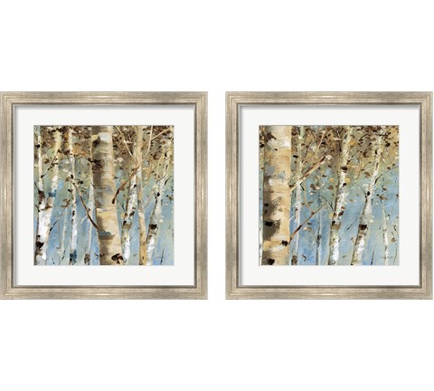 White Forest 2 Piece Framed Art Print Set by Lisa Audit