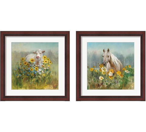 Farm and Field2 Piece Framed Art Print Set by Danhui Nai