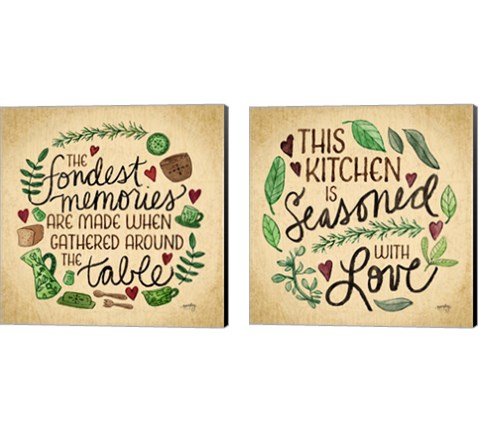 Kitchen Memories 2 Piece Canvas Print Set by Noonday Design