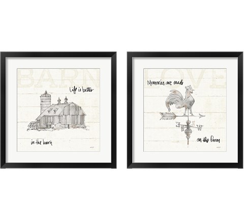 Farm Memories 2 Piece Framed Art Print Set by Anne Tavoletti