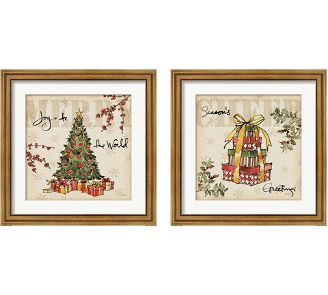 Winter Wishes 2 Piece Framed Art Print Set by Anne Tavoletti