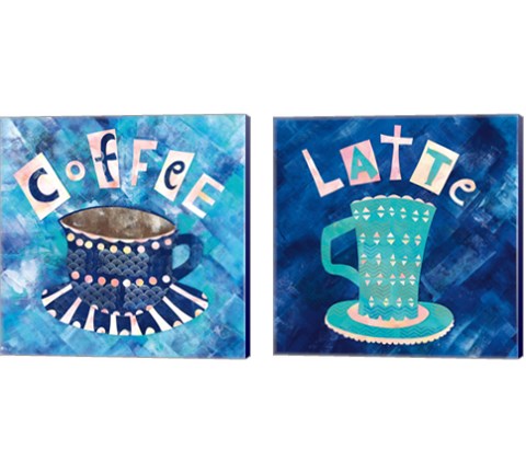 Cafe Collage 2 Piece Canvas Print Set by Wild Apple Portfolio