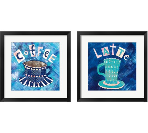 Cafe Collage 2 Piece Framed Art Print Set by Wild Apple Portfolio