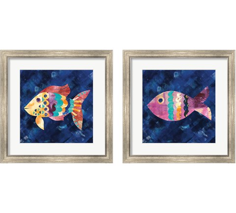 Boho Reef  2 Piece Framed Art Print Set by Wild Apple Portfolio