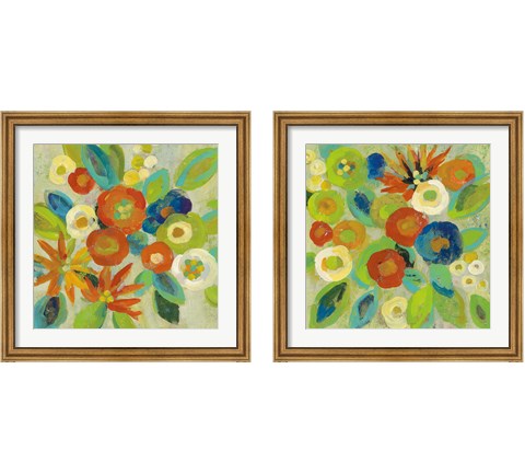 Flower Market Cool 2 Piece Framed Art Print Set by Silvia Vassileva