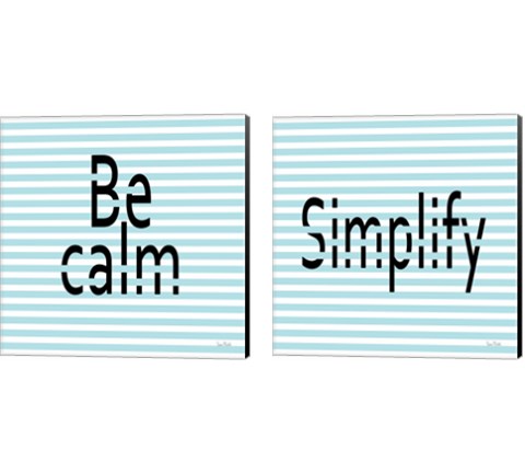 Calm & Simplify 2 Piece Canvas Print Set by Ramona Murdock