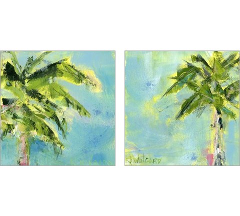 Palm Tree Afternoon 2 Piece Art Print Set by Pamela J. Wingard