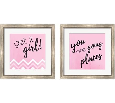 Get it Girl 2 Piece Framed Art Print Set by ND Art & Design