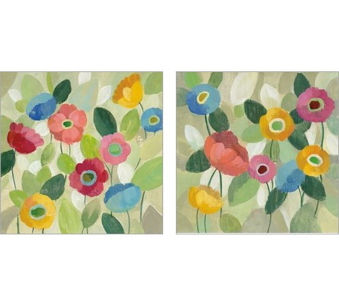 Fairy Tale Flowers 2 Piece Art Print Set by Silvia Vassileva