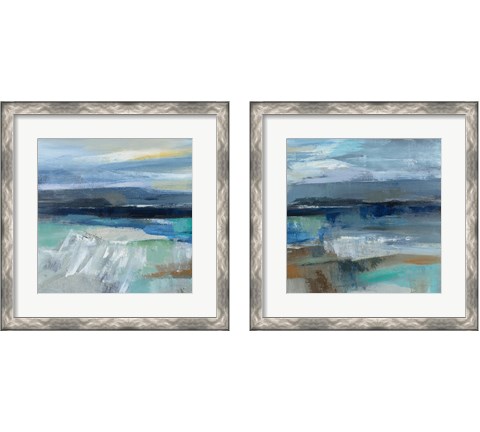 Wave Crop 2 Piece Framed Art Print Set by Silvia Vassileva