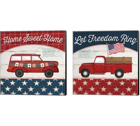 Americana 2 Piece Canvas Print Set by Jennifer Pugh