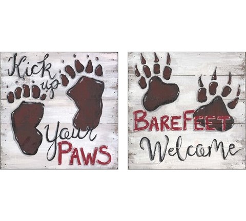 Barefeet Welcome 2 Piece Art Print Set by Anne Seay