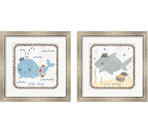 Nautical Friends 2 Piece Framed Art Print Set by Moira Hershey