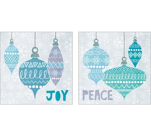 Deck The Halls 2 Piece Art Print Set by Moira Hershey