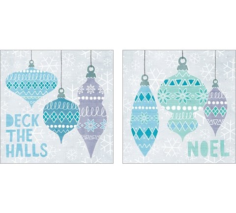 Deck The Halls 2 Piece Art Print Set by Moira Hershey